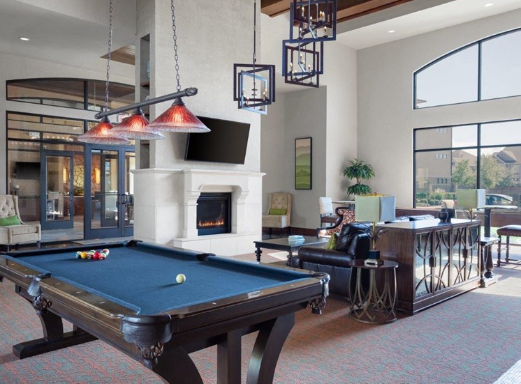 Club House with Billiards Table at Allora Bella Terra, Texas